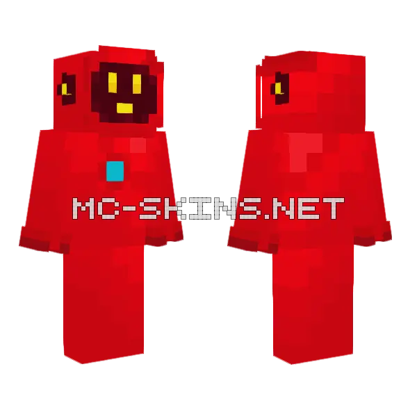 Cyberweb2143 Red Slime Minecraft skin, front and back