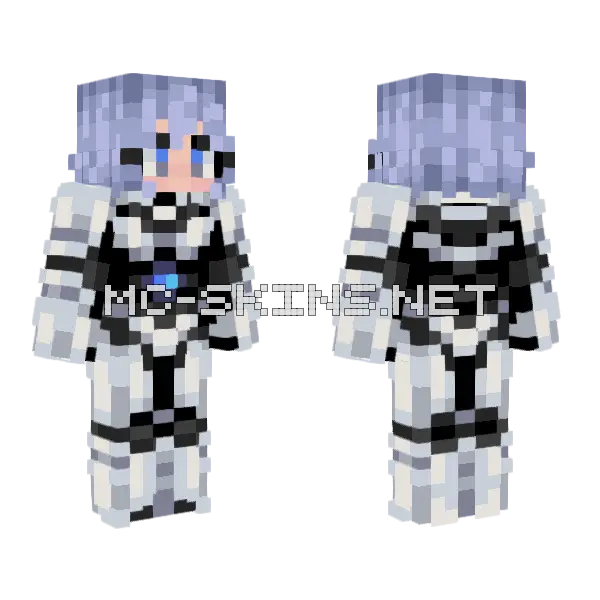Cyborg Sergeant Full Skin Minecraft skin, front and back