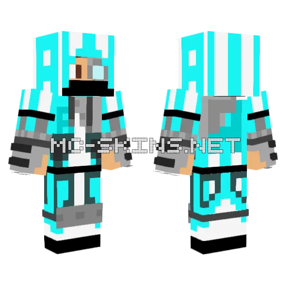 Cyborg Skin Minecraft skin, front and back