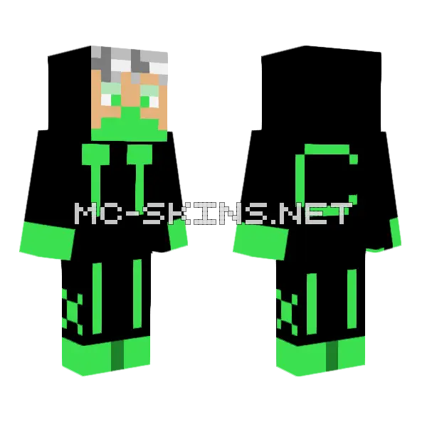 Cyclo Legend Minecraft skin, front and back