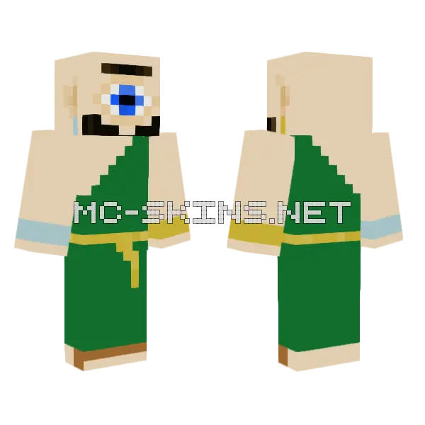 Cyclops Minecraft skin, front and back