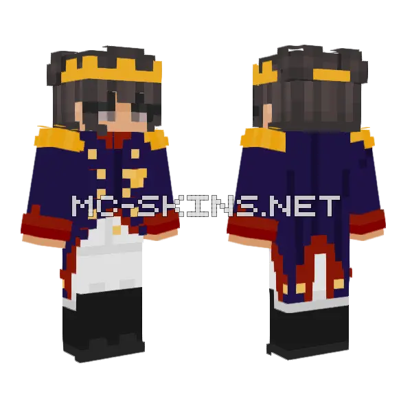 Cynikka Minecraft skin, front and back