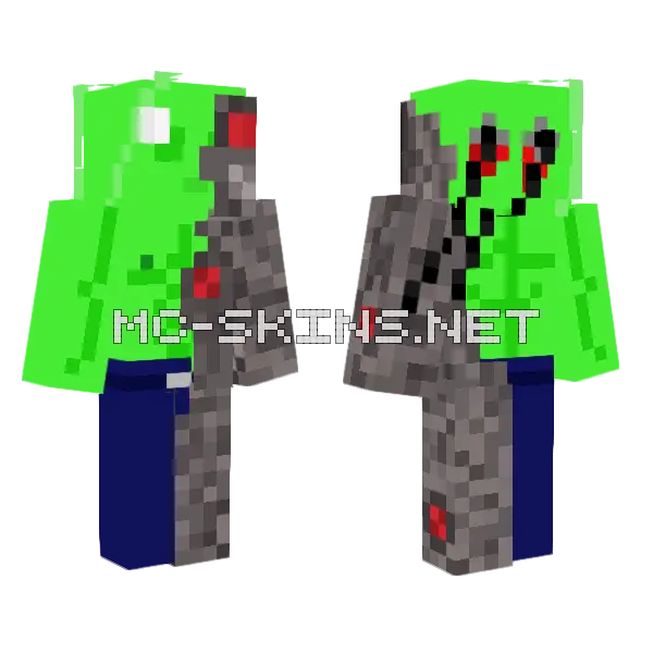 Cyzilla Fixed Minecraft skin, front and back