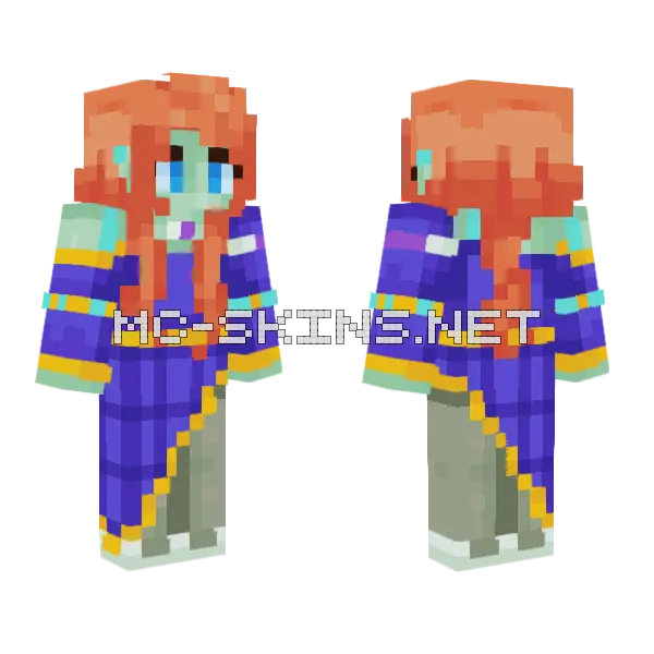 D D NPC Minecraft skin, front and back