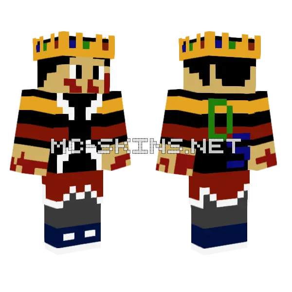 D4rk514yer Minecraft skin, front and back