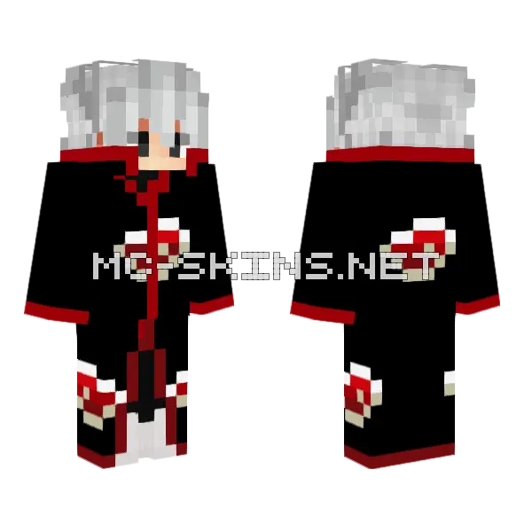Daanish Akatsuki Skin Minecraft skin, front and back