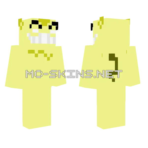 Dack Minecraft skin, front and back