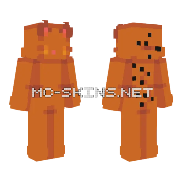 Daffodilpaw Warriors OC Minecraft skin, front and back