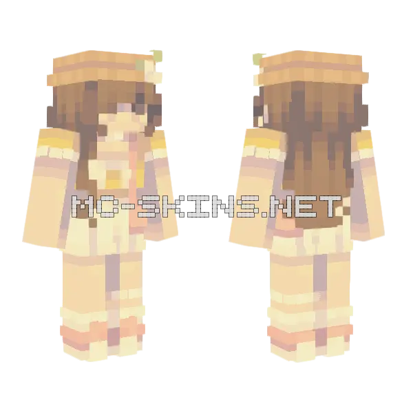 Daisies Skin Minecraft skin, front and back