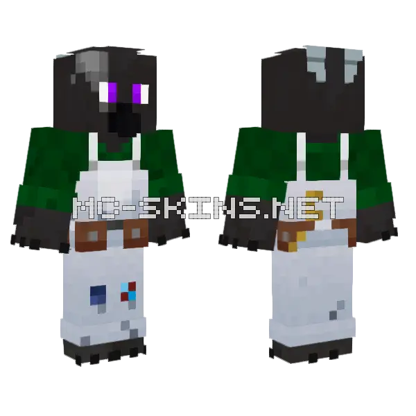 Daisy Bell Eclipse Minecraft skin, front and back