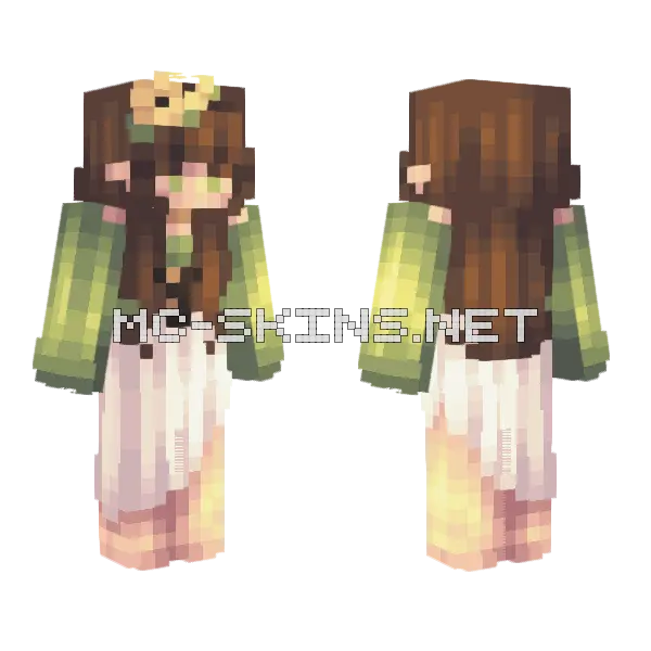 Daisy Chains Minecraft skin, front and back