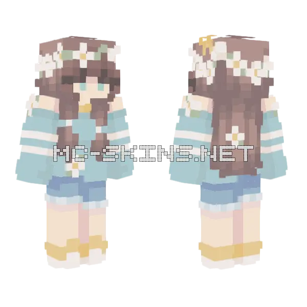 Daisy May Persona Minecraft skin, front and back
