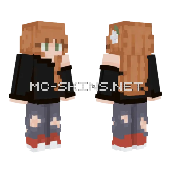 Daisy RC Minecraft skin, front and back