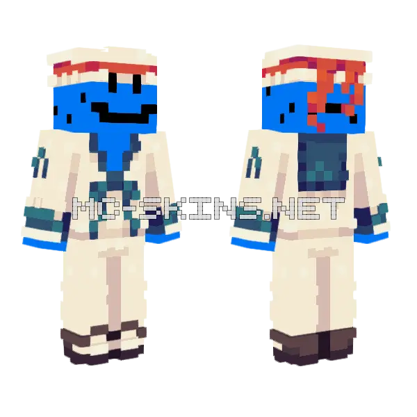 Damiaanhere Wishbone Minecraft skin, front and back