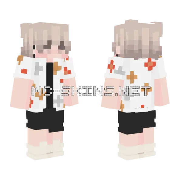 Dan Flowers Minecraft skin, front and back