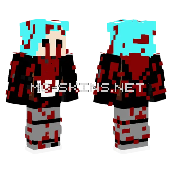Dan Fnayf Nightguard Game Over Minecraft skin, front and back