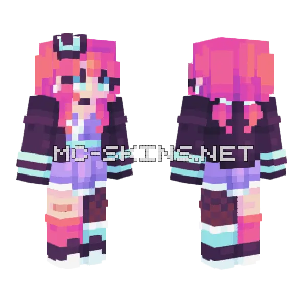 Dance The Night Away Minecraft skin, front and back