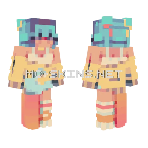 Dance The Night Away Minecraft skin, front and back