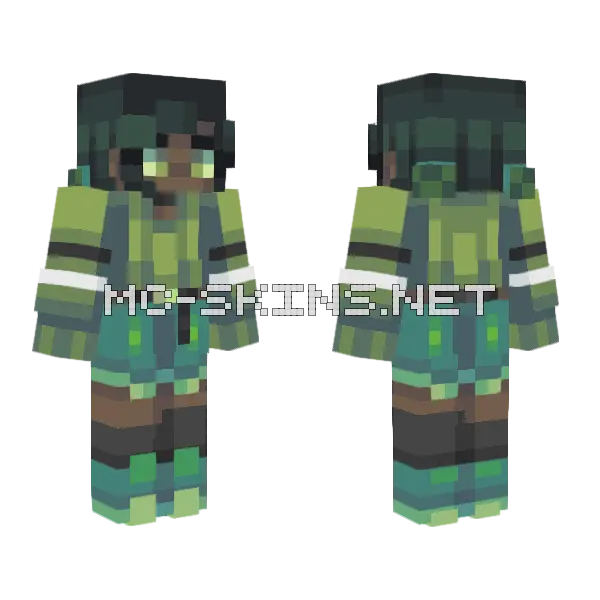 Dancing Queen Minecraft skin, front and back