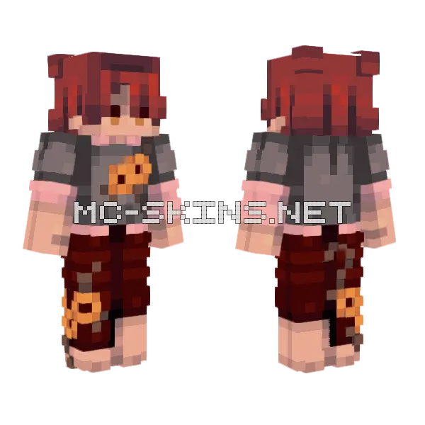 Dandelion Vines Minecraft skin, front and back