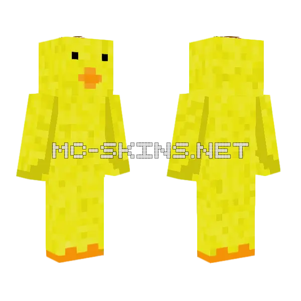 Dandy Ducky Minecraft skin, front and back