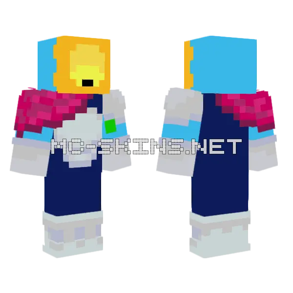 Dandy Kris Minecraft skin, front and back