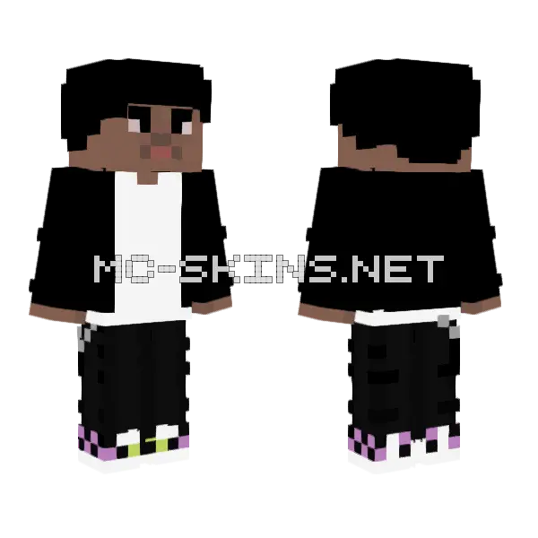 Dani Kiyoko Minecraft skin, front and back