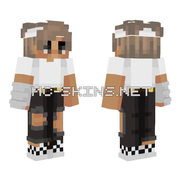 Daniel Minecraft skin, front and back