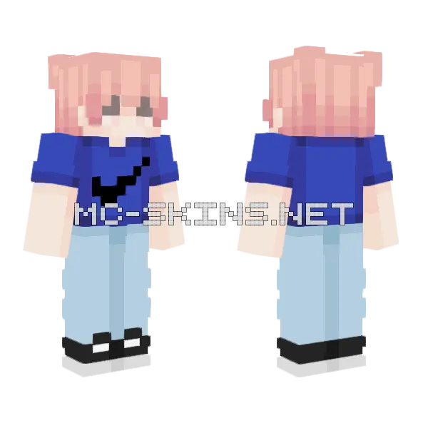 Daniel Minecraft skin, front and back