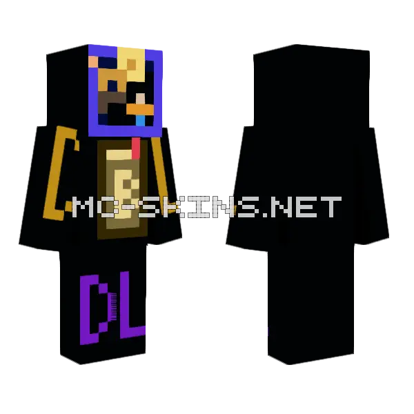 Daniel In The Lions Den Minecraft skin, front and back