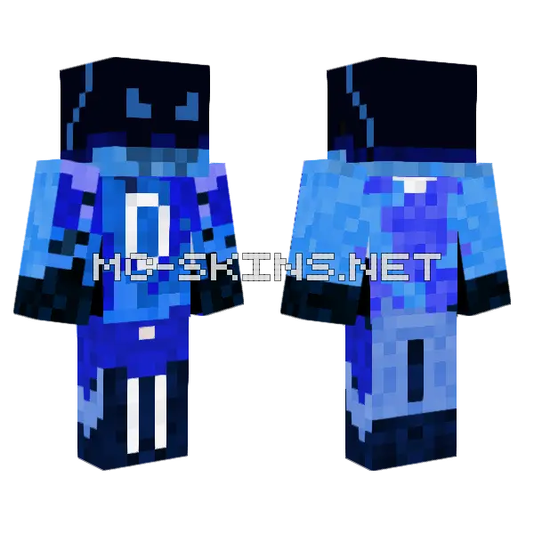Danielgxworld Masked Warrior Minecraft skin, front and back