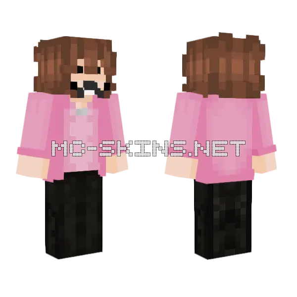 Dann Pink Hoodie, front and back
