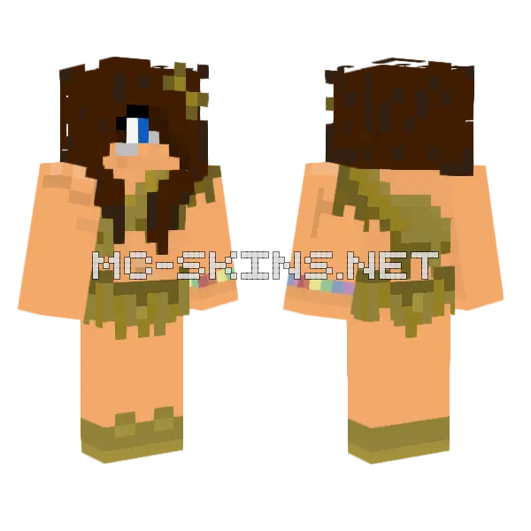 Dannatrap Salvaje Minecraft skin, front and back