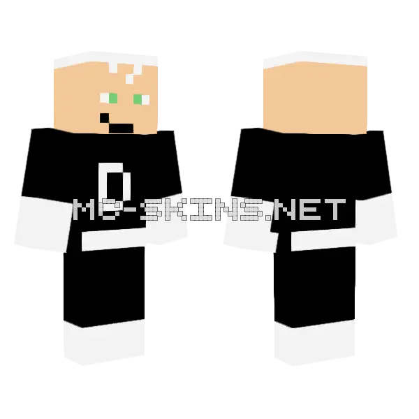 Danny Phantom Minecraft skin, front and back