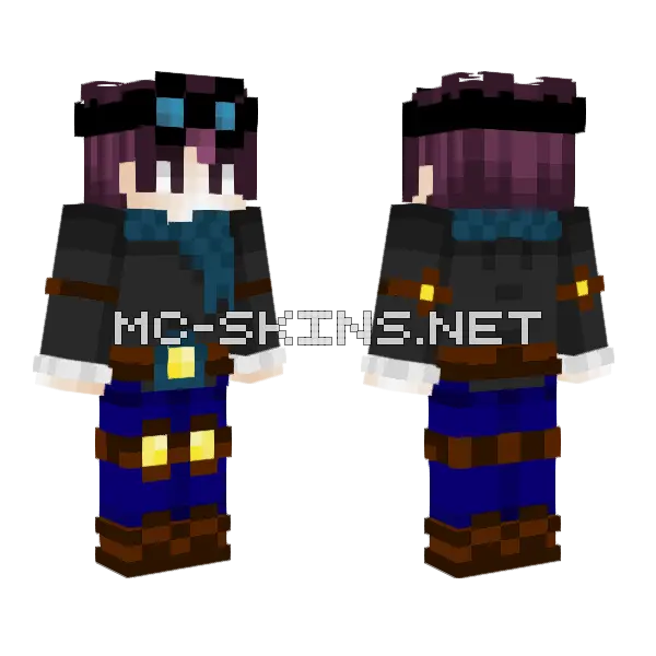 Dantdm Remake Minecraft skin, front and back