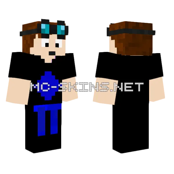 Dantdm Skin Minecraft skin, front and back