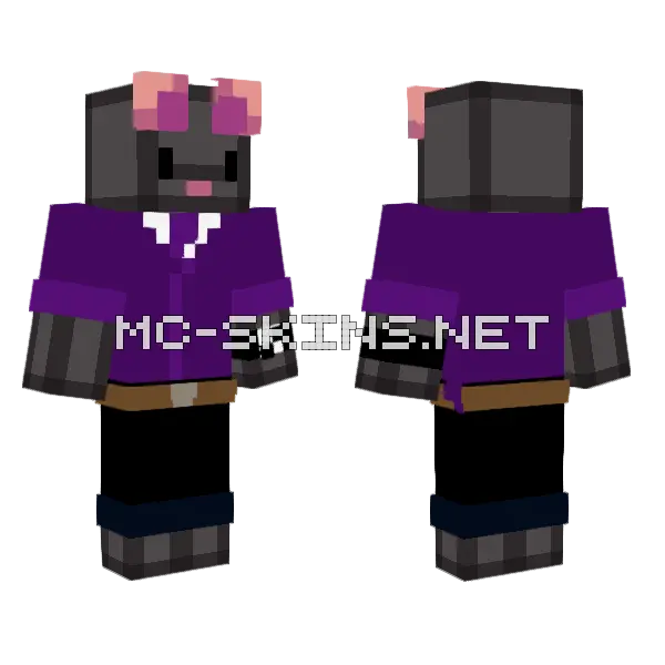 Dapper Skaven0 Minecraft skin, front and back