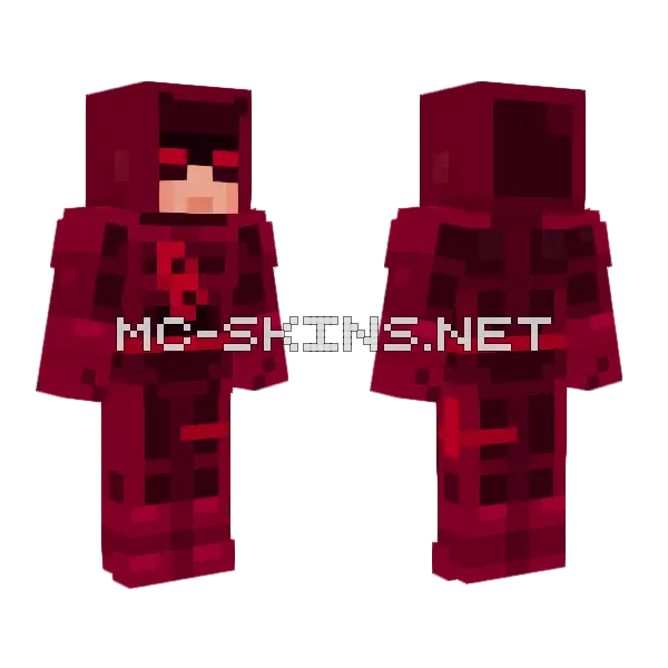 Daredevil Marvel Comics Skin Minecraft skin, front and back