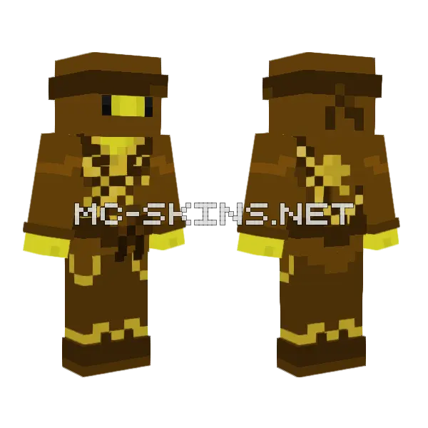 Dareh Hooded Minecraft skin, front and back