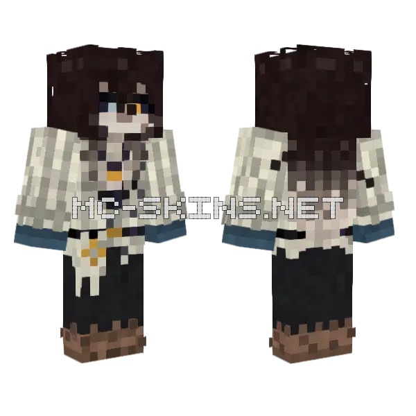 Dark Academia Boy, front and back