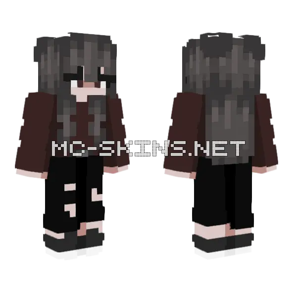 Dark Academia Girl, front and back