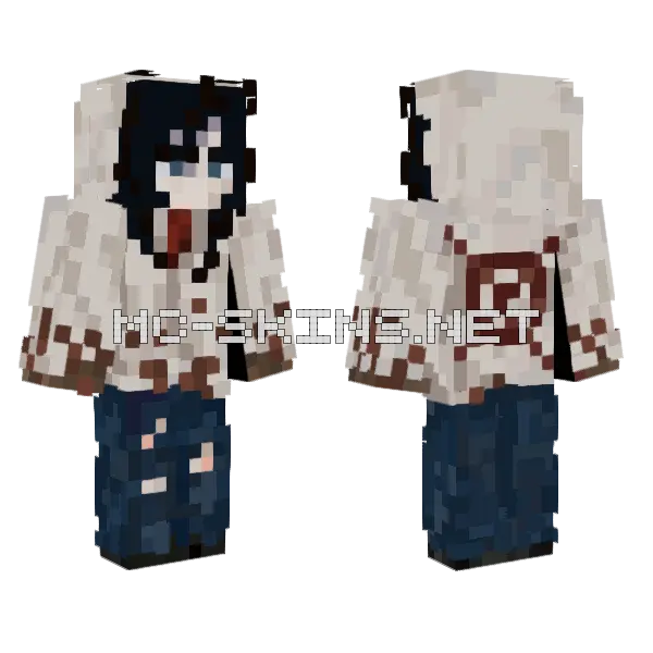 Dark Academia Girl, front and back