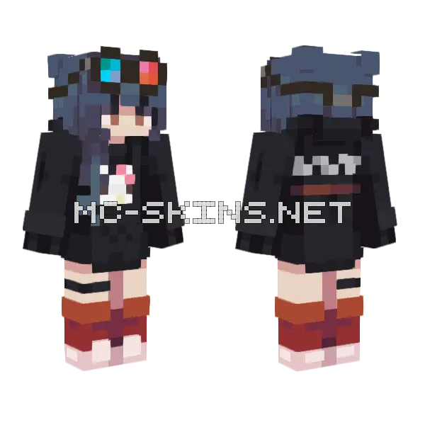 Dark Academia Student, front and back