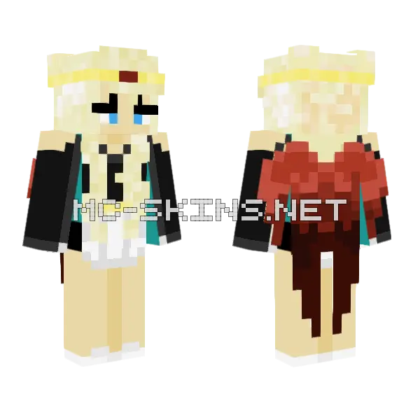Dark Angel Minecraft skin, front and back