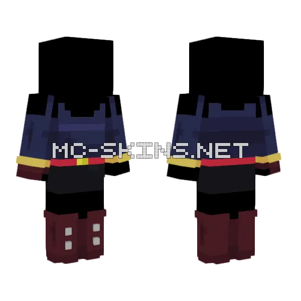 Dark Blue Conductor Outfit, front and back