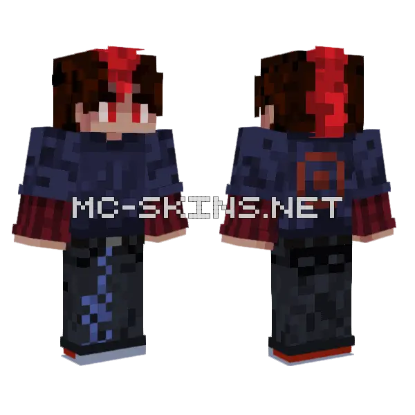 Dark Blue Kimono, front and back