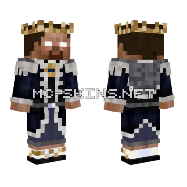 Dark Blue Robed Figure, front and back