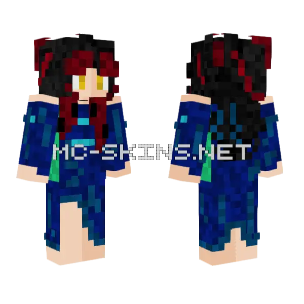 Dark Blue School Uniform, front and back