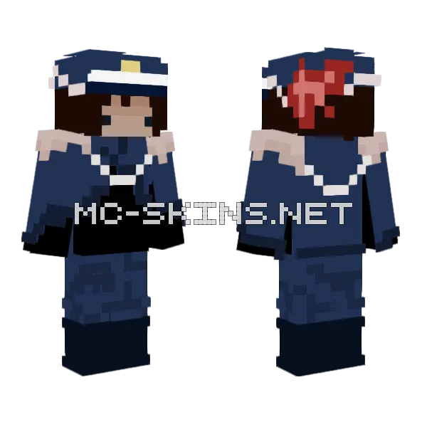Dark Blue Suit, front and back