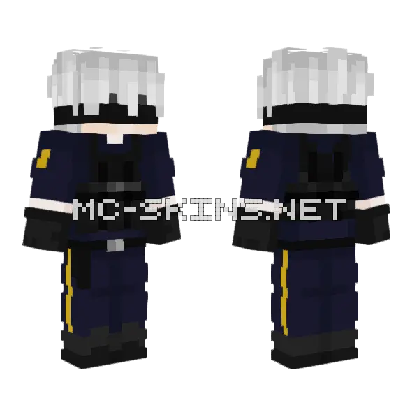 Dark Blue Uniform, front and back